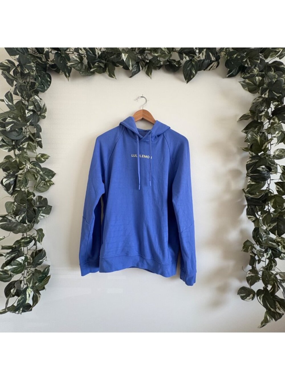 Lululemon Athletic City Sweat Pullover Hoodie Wild Indigo Graphic Men’s Size S